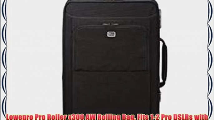 Lowepro Pro Roller x300 AW Rolling Bag Fits 1-2 Pro DSLRs with Grip 8-10 Lenses Up to a 17