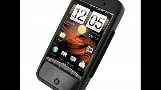 PDair Aluminum Metal Case for Verizon Wireless HTC Droid Incredible ADR6300 - Open (Black)