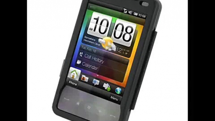 PDair Aluminum Metal Case for HTC HD Mini T5555/HTC Photon - Open Screen Design (Black)