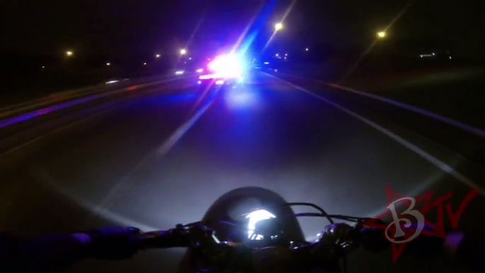 POLICE CHASE Motorcycle Stunts INSANE ESCAPE Running From The Cops Bike TRICKS Cop Gets Aw