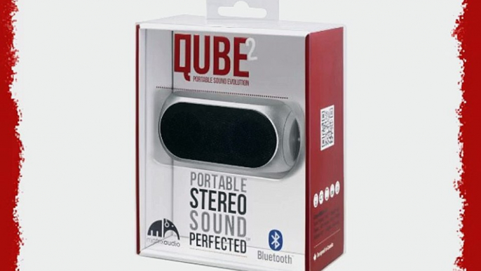 Matrix Audio Qube2 Rechargeable Bluetooth Mini-Speaker for Bluetooth Devices - Silver (MQUBE2SLA)