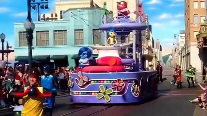 Inside Out Pre-Parade DCA Disney's California Adventure Pixar 2015 Disneyland Resort