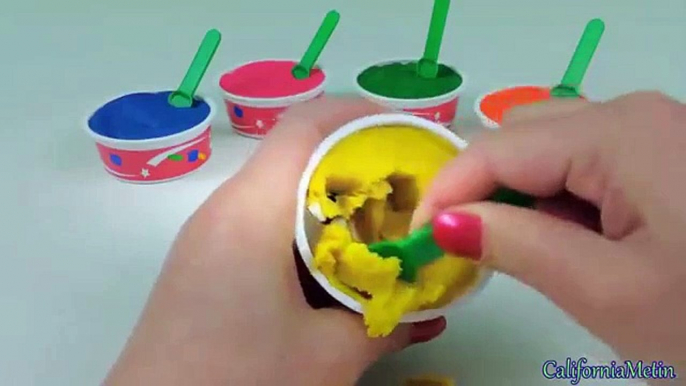 Play Doh Ice Cream Surprise Eggs Toys Spongebob Minnie Mouse Hello Kitty Thomas The Tank Engine