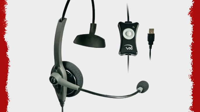 VXi 203010 TalkPro USB Headset with Noise-Canceling Microphone