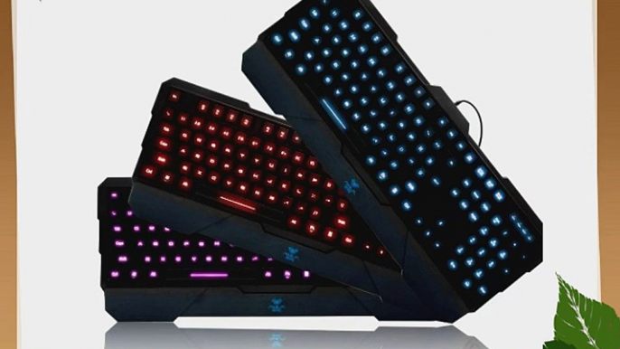 Mactrem Aula Dragon Tooth 3 Colors LED Backlit Illuminated USB Wired Ergonomic Gaming Keyboard