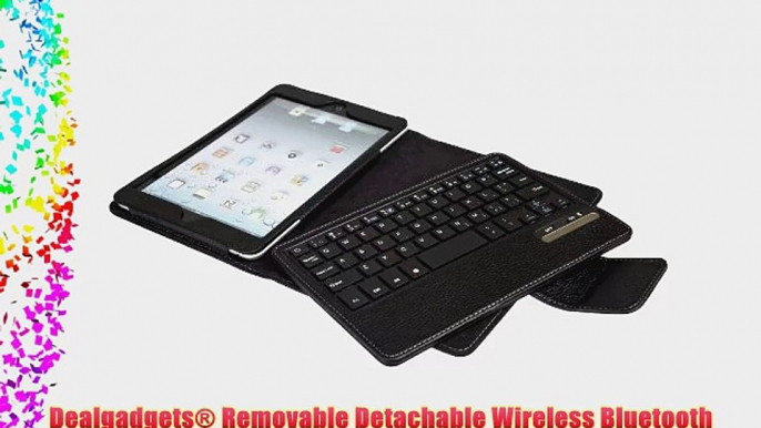 Dealgadgets? Removable Detachable Wireless Bluetooth Keyboard PU Leather Case Tablet Stand