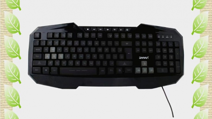 AGPtek? Blue LED multimedia Illuminated Backlight Backlit Light USB Gaming Keyboard For PC