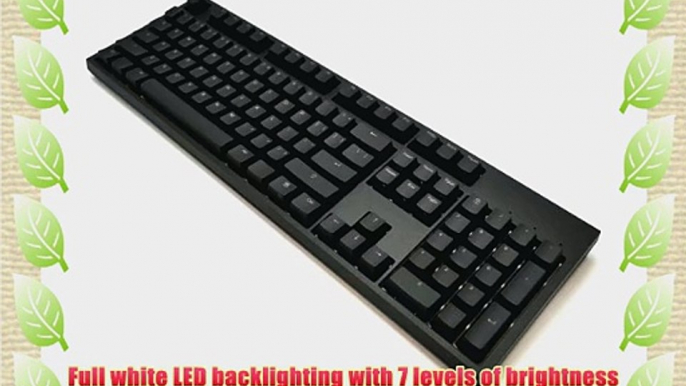 CODE 104-Key Illuminated Mechanical Keyboard with White LED Backlighting - Cherry MX Clear