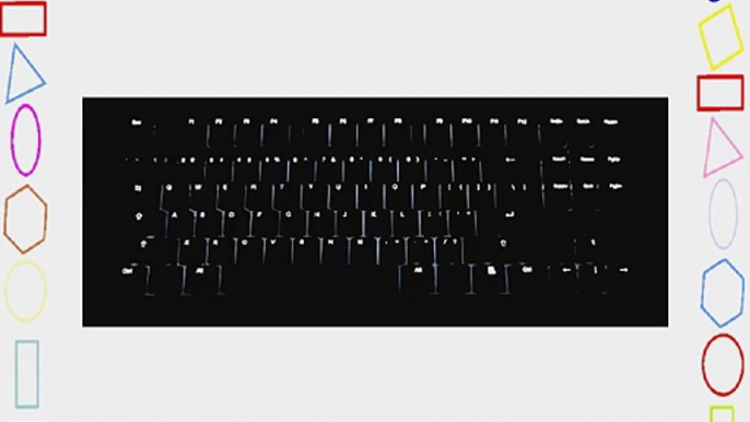 CODE 87-Key Illuminated Mechanical Keyboard with White LED Backlighting - Cherry MX Clear