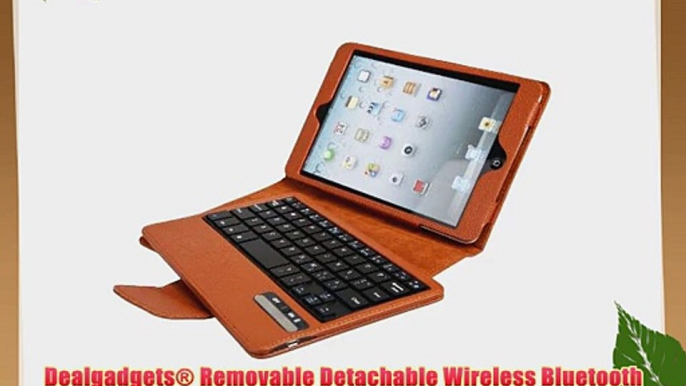 Dealgadgets? Removable Detachable Wireless Bluetooth Keyboard PU Leather Case Tablet Stand