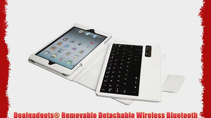 Dealgadgets? Removable Detachable Wireless Bluetooth Keyboard PU Leather Case Tablet Stand