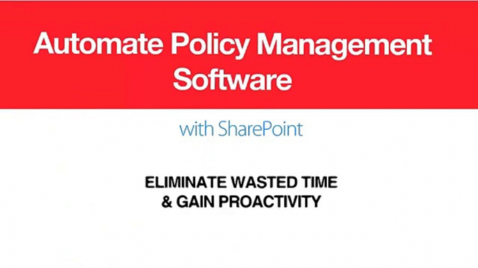 Policy Management Software on SharePoint