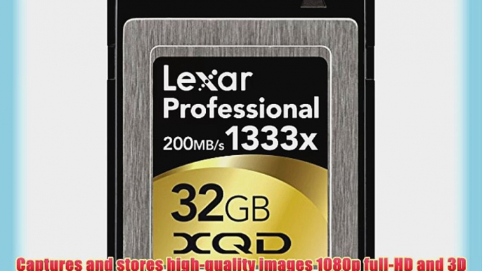 Lexar Professional 1333x 32GB XQD Card (Up to 200MB/s Read) w/Free Image Rescue 5 Software