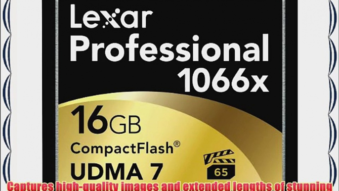 Lexar Professional 1066x 16GB CompactFlash card LCF16GCRBNA10662 - 2 Pack