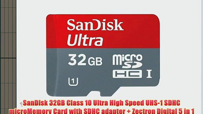 SanDisk Ultra 32GB UHS-1 Micro SDHC Card for Amazon Kindle Fire HD 8.9 4G LTE Smartphone is