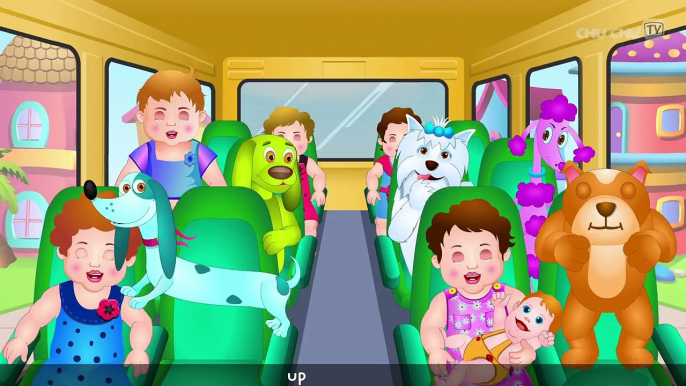 Wheels on the Bus - 3D Animation - English Nursery Rhymes - Nursery Rhymes - Kids Rhymes - for children with Lyrics