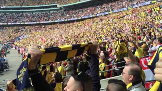 The National Anthem Being Sung By Arsenal Fans At Wembley [Robbie Cam]