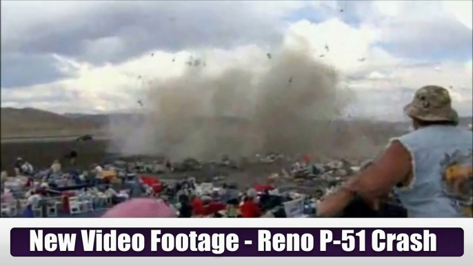 NEWLY RELEASED - Reno Nevada Air Show Air Race P-51 Mustang Plane Crash Slow Motion Into Crowd