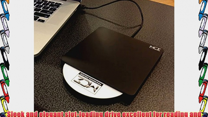 External USB 2.0 Black Slot-Loading 8X DVD and CD Burner Writer Player Slim DVD RW   Double/Dual-Layer