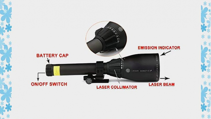 VERY100 Laser Genetics ND3 x 50 Long Distance Green Laser Designator with Mounts