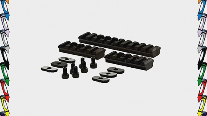 AIRSOFT GENUINE ELEMENT MOE RAIL SET 3 PIECE BLACK METAL M4 RAIL G36