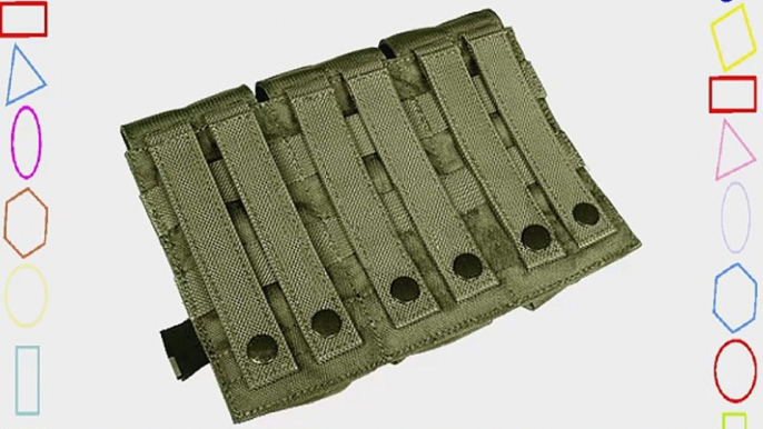 Flyye Triple M4/M16 Magazine Pouch MOLLE Ranger Green