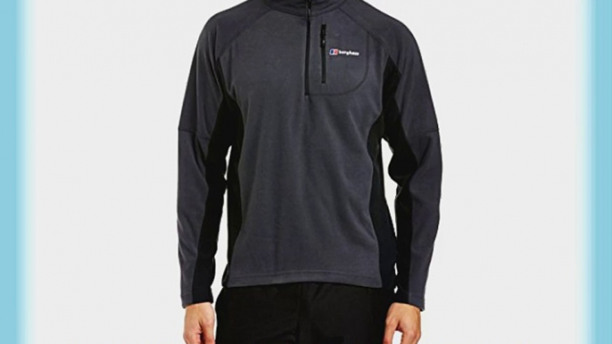 Berghaus Men's Prism Micro Fleece Half Zip Jacket - Carbon/Black X-Large