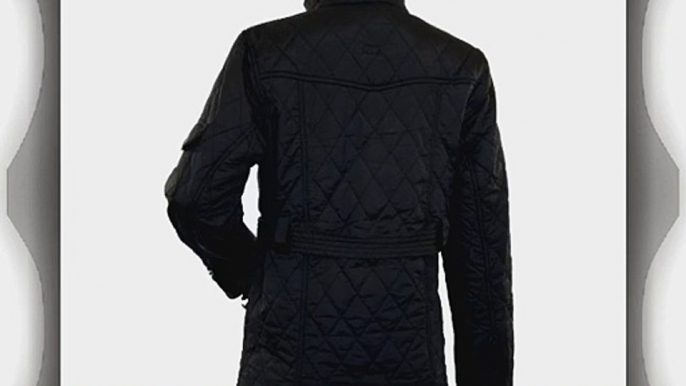 FieldFox Womens Diamond Quilted Jacket RainJacket - FFL021 - Black - 20