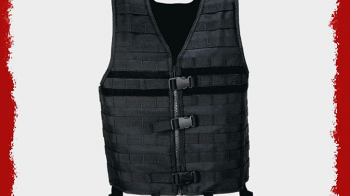 MFH Molle Light Modular System Men's Vest black Size:Adjustable