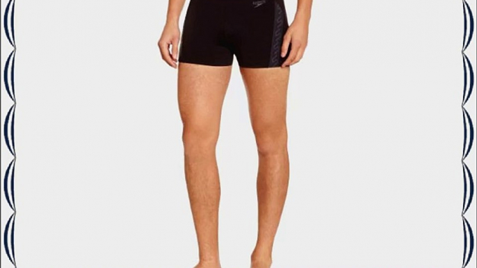 Speedo Monogram Swimming Shorts - Black/Usa Charcoal