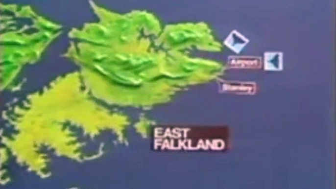 Falklands War - Vulcans Bomb Port Stanley