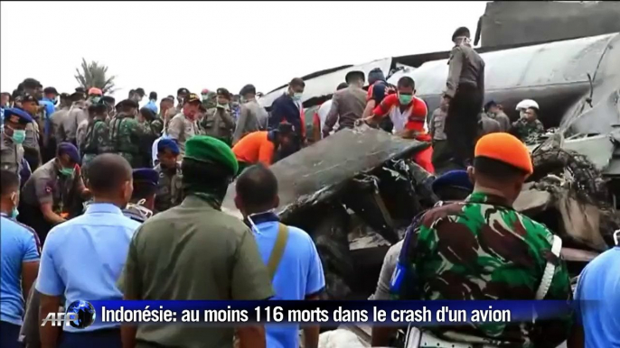 Indonésie: au moins 116 morts dans le crash d'un avion militaire