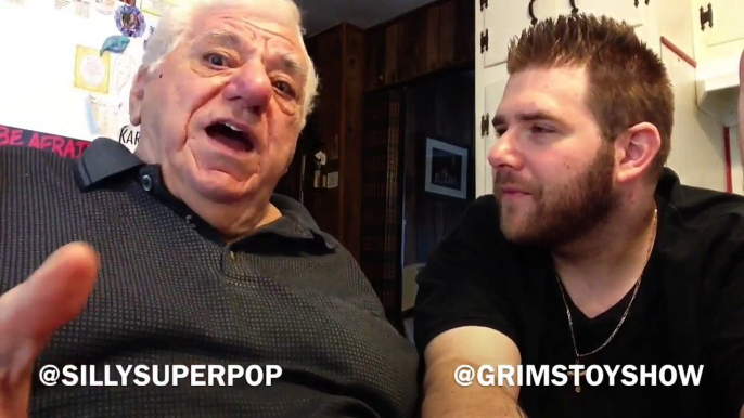 SuperPop thinks WRESTLING is real! What a crazy old mark! Vlog with Grims Toy Show