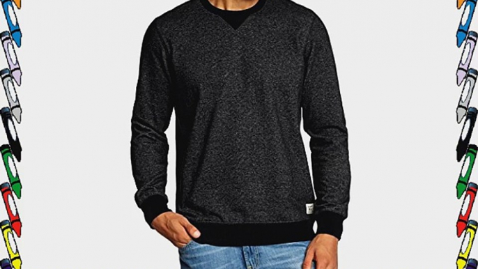 WRANGLER Men's Crew Neck Long Sleeve Sweatshirt Black X-Large