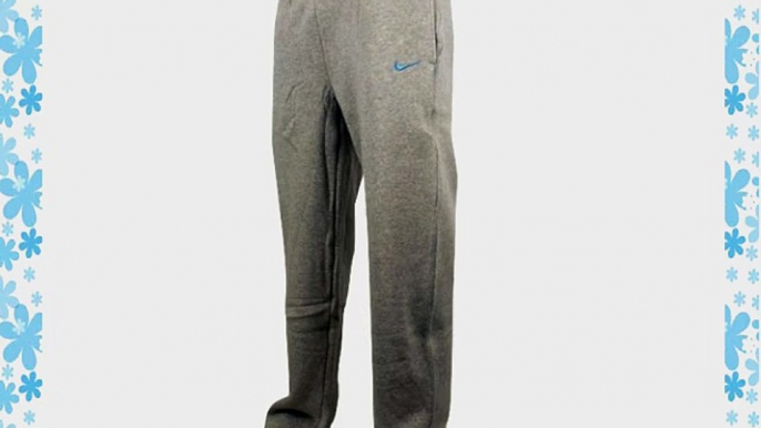 Mens Boys Nike Fleece Jog Pant Jogging Pants Open Hem Joggers Bottoms S M L XL (XL Grey)