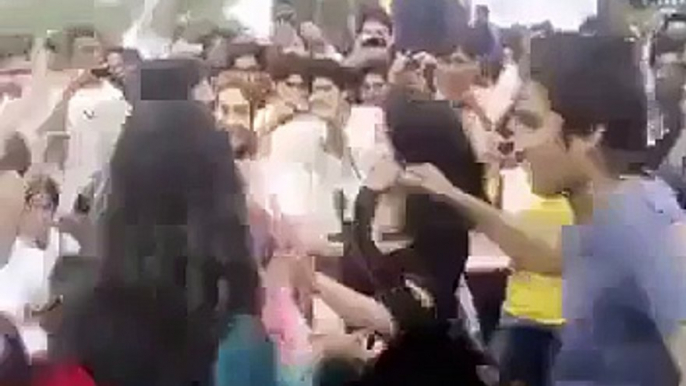 Girls & Boys dancing together in punjab university