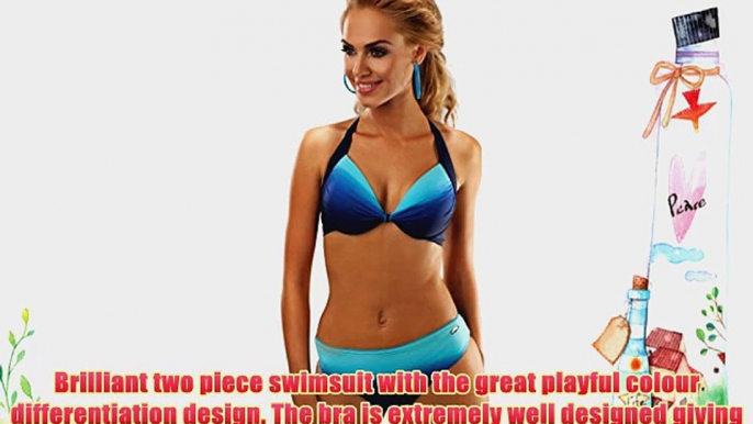 Womens two piece bikini ladies swimsuit swimwear underwired