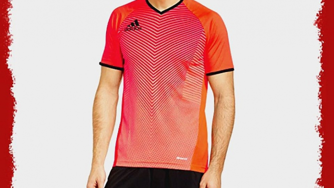 adidas Men's Predator Training T-Shirt - Infrared/Black/Neon Orange Large