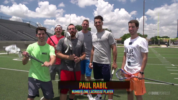 Trick shots de fou en Lacrosse - Paul Rabil et les Dude perfect