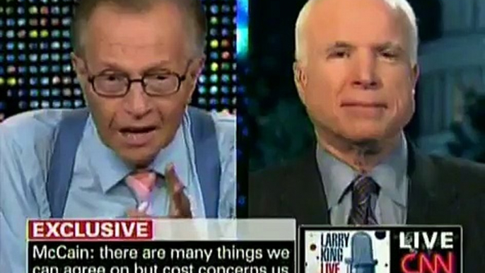 (R-AZ) John McCain on heckler (R-SC) Joe Wilson - "Totally Disrespectful" & "He Should Apologize"