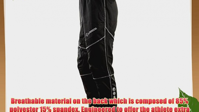 4ucycling Windproof Athletic Fleece Pants for Outdoor and Multi Sports(L)