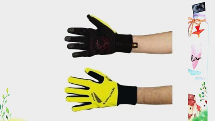 Northwave Power Long Windproof Winter Cycling Gloves Black Yellow (Large)