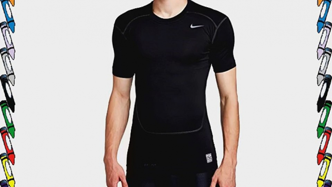 Nike Men's Core Compression 2.0 Short Sleeve Shirt-Black/Cool Grey Small