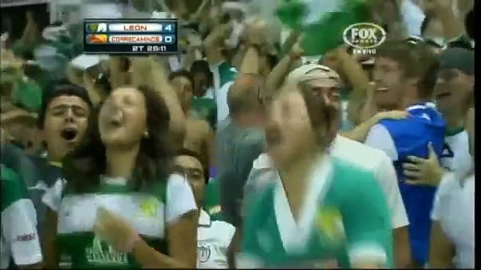 León 5-0 Correcaminos | Final de Ascenso Vuelta 2011-2012 Futbol Mexicano - Goles   Festejos