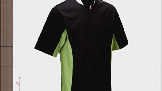 Stuburt Mens Sport Short Sleeve Wind Shirt 2013 Mens M Black/Green Mens M Black/Green