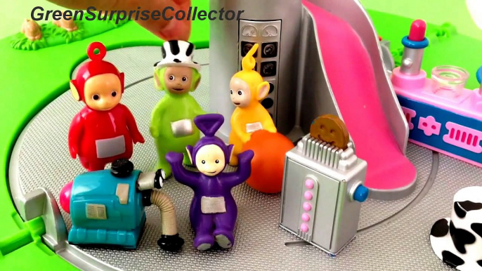Teletubbies Lala Po Tinky Winky Dipsy with tubby toast