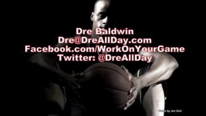 Dre Baldwin: One Hand Under, Back Thru, Crossover Finish Streetball Trick Move Skip To My Lou