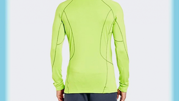 Berghaus Men's Thermal Long Sleeve Zip Neck Base Layer - Electro Green/Electro Green Large