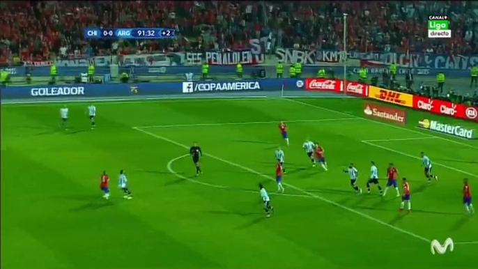 Argentina Fantastic Counter attack Chance in the end | Chile vs Argentina 04.07.2015