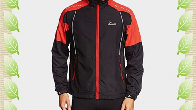 Reebok Apollo - Men's Running Jacket Black Schwarz/Fiery Red Size:XL